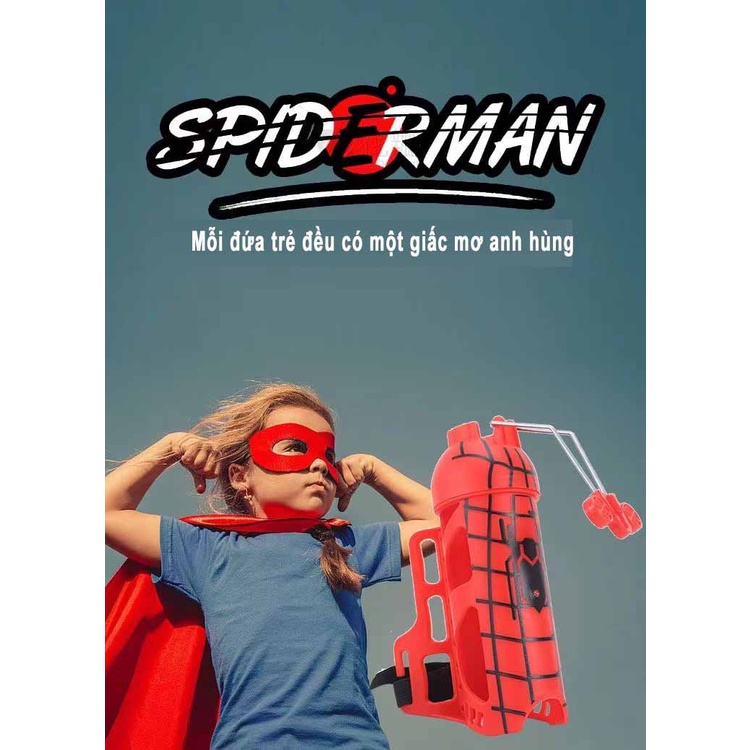 ĐỒ CHƠI GĂNG TAY NGƯỜI NHỆN BẮN TƠ ĐỘC ĐÁO CHO BÉ Găng Tay + 2 Bình T