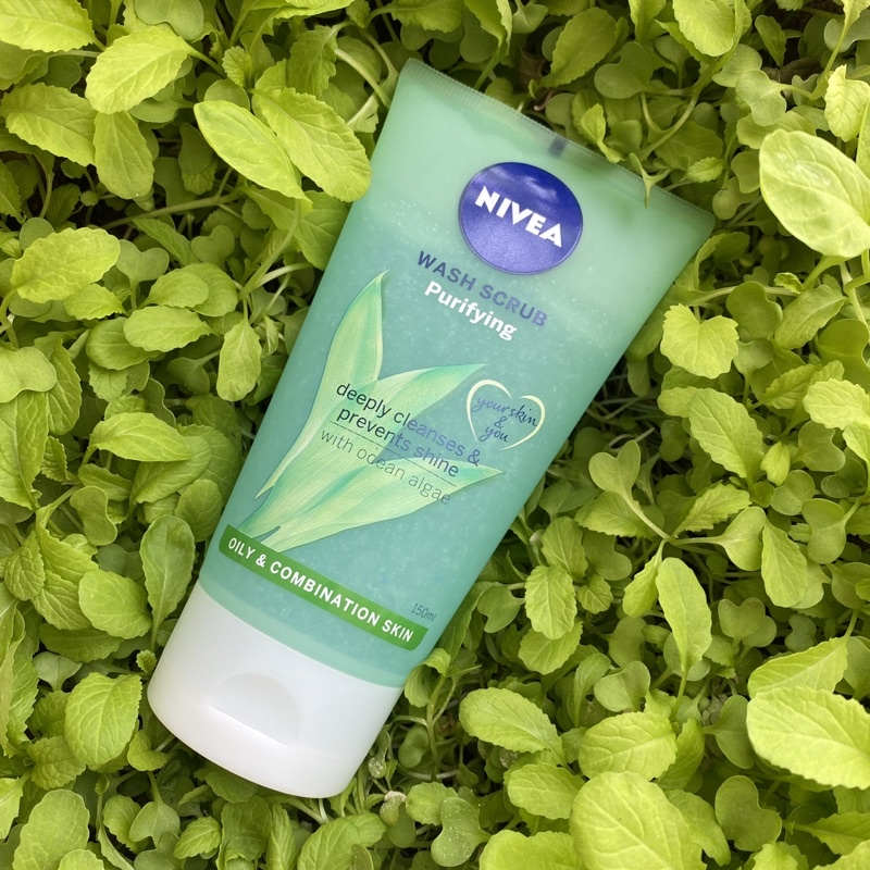 🌹  Sữa rửa mặt Nivea Wash Scrub Purifying 150ml dành cho da dầu và da hỗn hợp