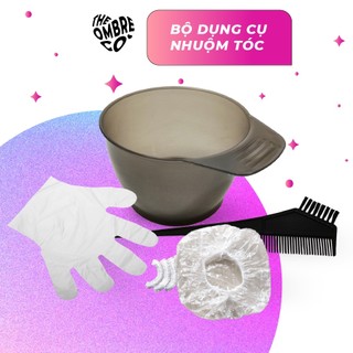  Bộ sản phẩm nhuộm và tẩy tóc gồm chén bát bao tay trùm tai trùm ủ tóc và lược The Ombre Co 