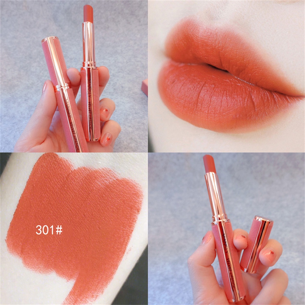 Son Môi Lì Mịn Mượt Như Nhung Không Dễ Phai Tông Màu Da ruiyan