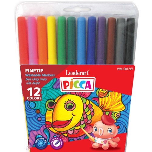 Bút lông tô màu cho trẻ em . Vỉ 12 cây.