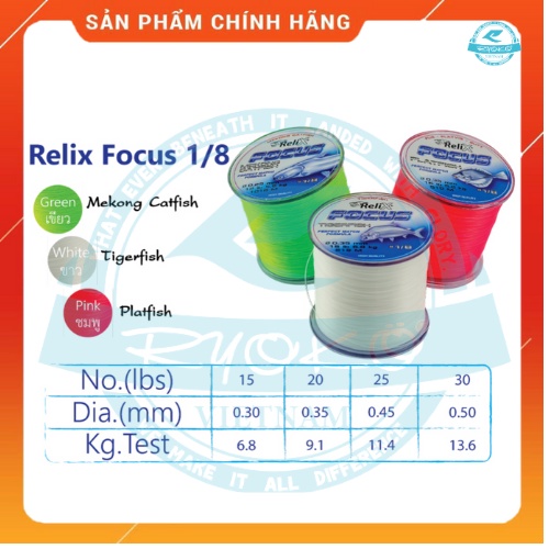Cước Focus Từ Thái, Size Đa Dạng Từ 0.25mm Đến 0.6mm, Chất Lượng Tốt, Gía Thành Phải Chăng