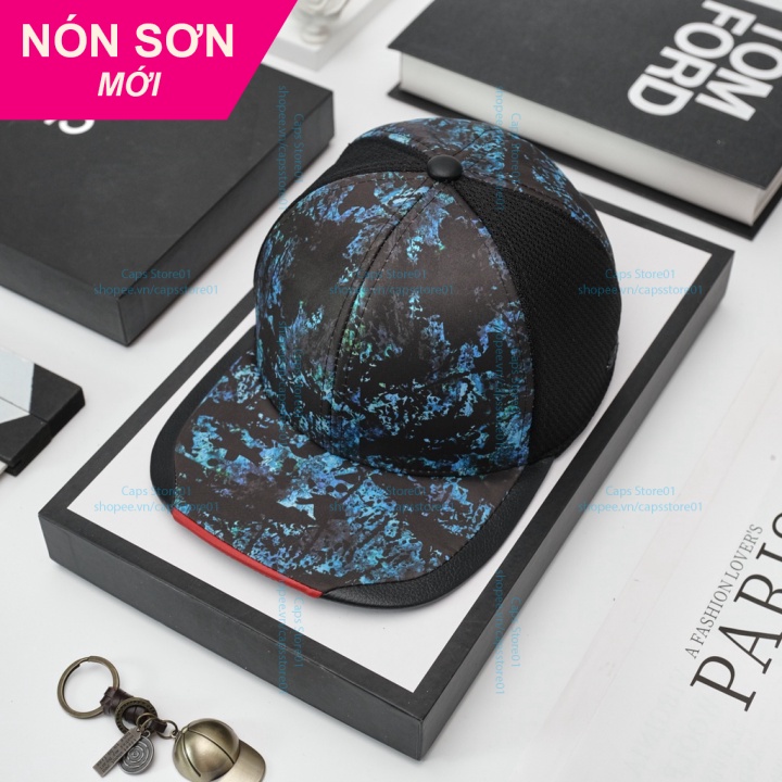Mũ Lưỡi Trai Nón Sơn Snapback Xanh Loang Chính Hãng Hàng Chuẩn Tem 7 Màu Cao Cấp Mới / Nón Kết Sơn