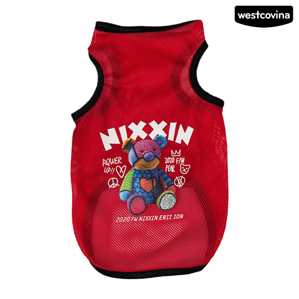 [COD]♘Áo Siêu Mỏng Bằng Polyester Mềm In Họa Tiết Hoạt Hình Cho Thú Cưng