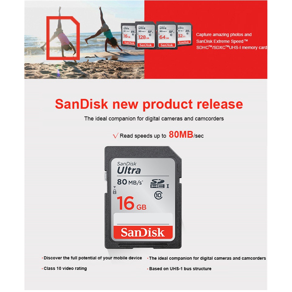 Thẻ Nhớ 16GB 32GB 64GB 128GB 80MB / s Cho Máy Ảnh Canon Nikon SLR 4K | BigBuy360 - bigbuy360.vn