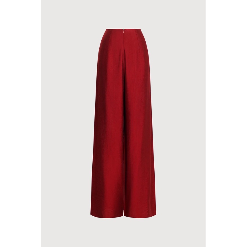 MAVEN - Quần áo dài linen đỏ