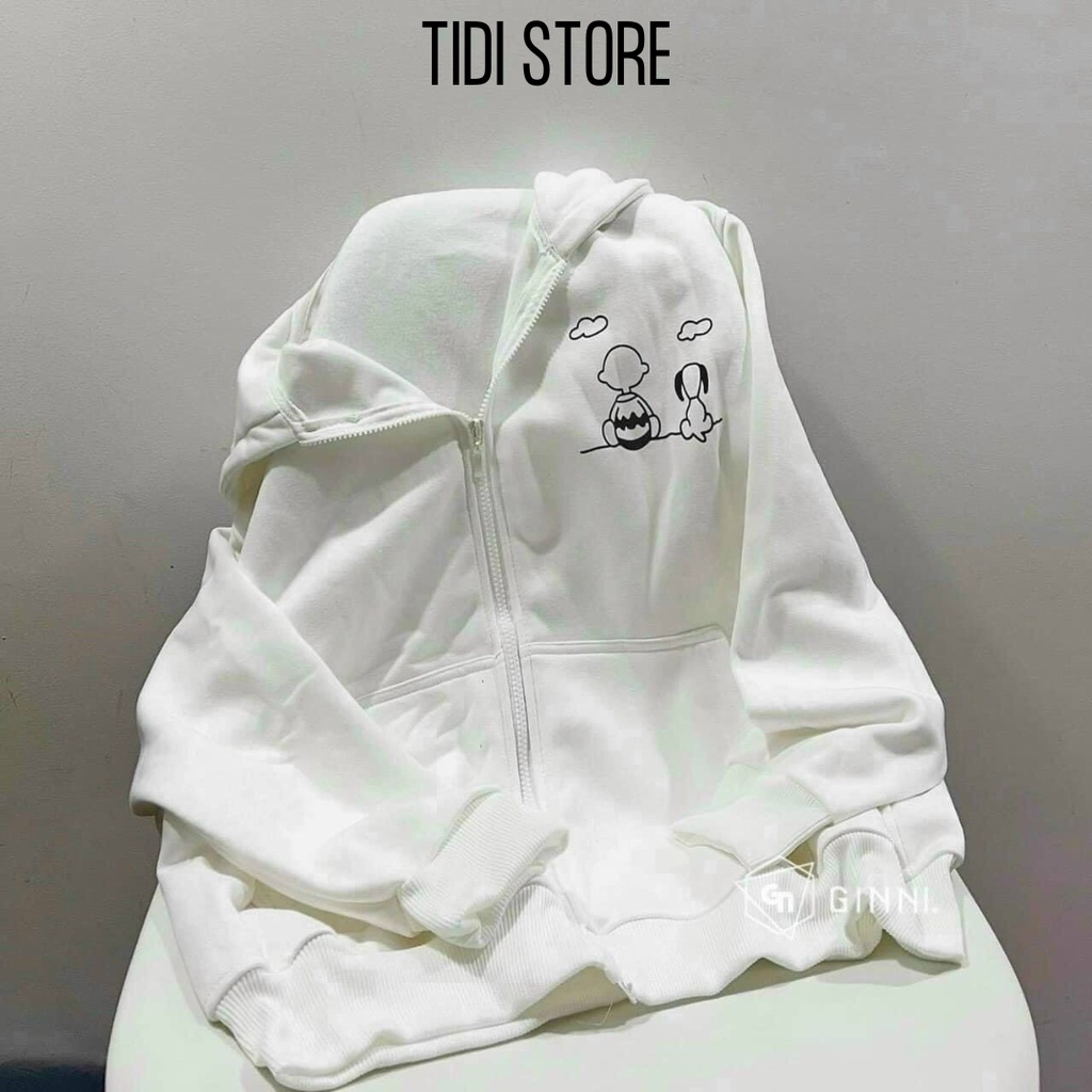 Áo khoác hoodie nam nữ zip khóa kéo vải nỉ bông dài tay unisec có mũ nón JKN10
