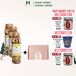 [SET QUÀ 20/11] Hộp Quà Tặng Trà Hoa Cúc An Thần, Ngủ Ngon, Trà Thảo Mộc HEMILYS