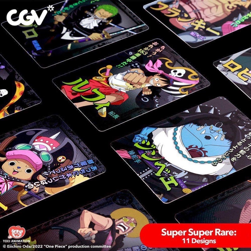 [Tiệm nhà Cie] [SẴN] Thẻ nhân phẩm OP One Piece film Red CGV chính hãng