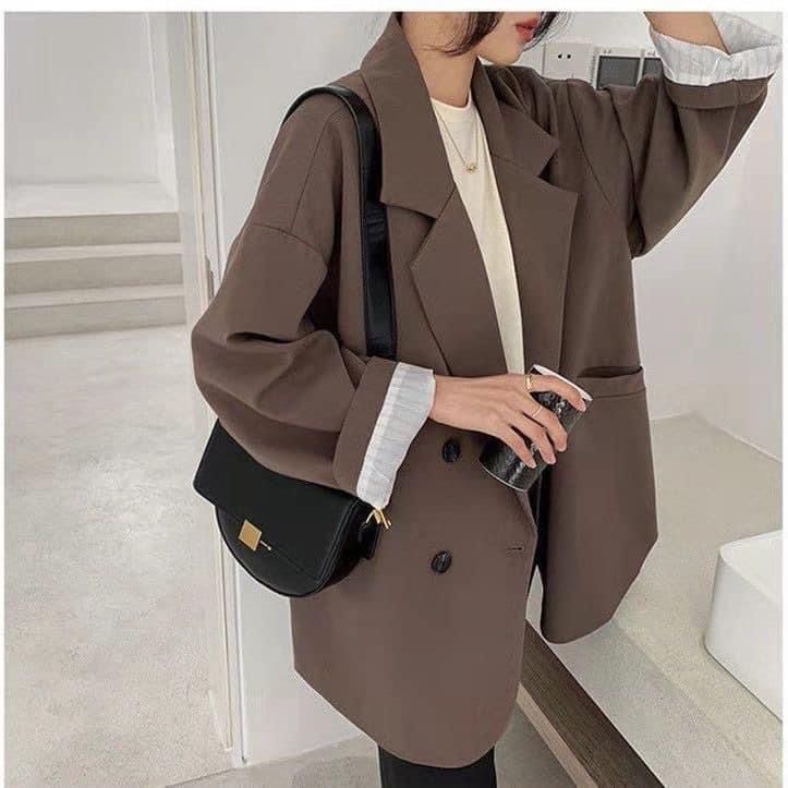 [SẴN] Áo blazer nữ áo vest nữ áo khoác form rộng dài tay phong cách Hàn Quốc | BigBuy360 - bigbuy360.vn
