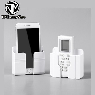 " Kệ Dán Tường"  Để Remote, Đồ Dùng _Giá Đỡ Điện Thoại Khi sạc_ Móc Treo Đa Năng, Giữ Dây Điện Nhỏ Gọn  DN Luxury