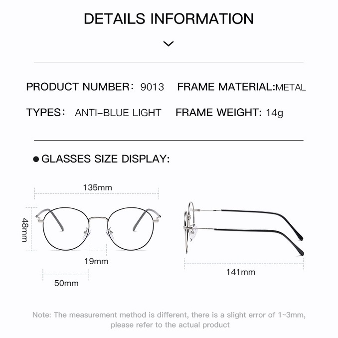 Mắt Kính Chống Bức Xạ Ánh Sáng Xanh Thời Trang Cho Nam Và Nữ