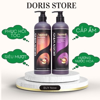 Dầu Gội Xả BERDYWINS 500ML * 2 Phục Hồi Tóc Hư Tổn Tái Tạo Cấu Trúc Tóc Siêu Mềm Mượt Hương Nước Hoa