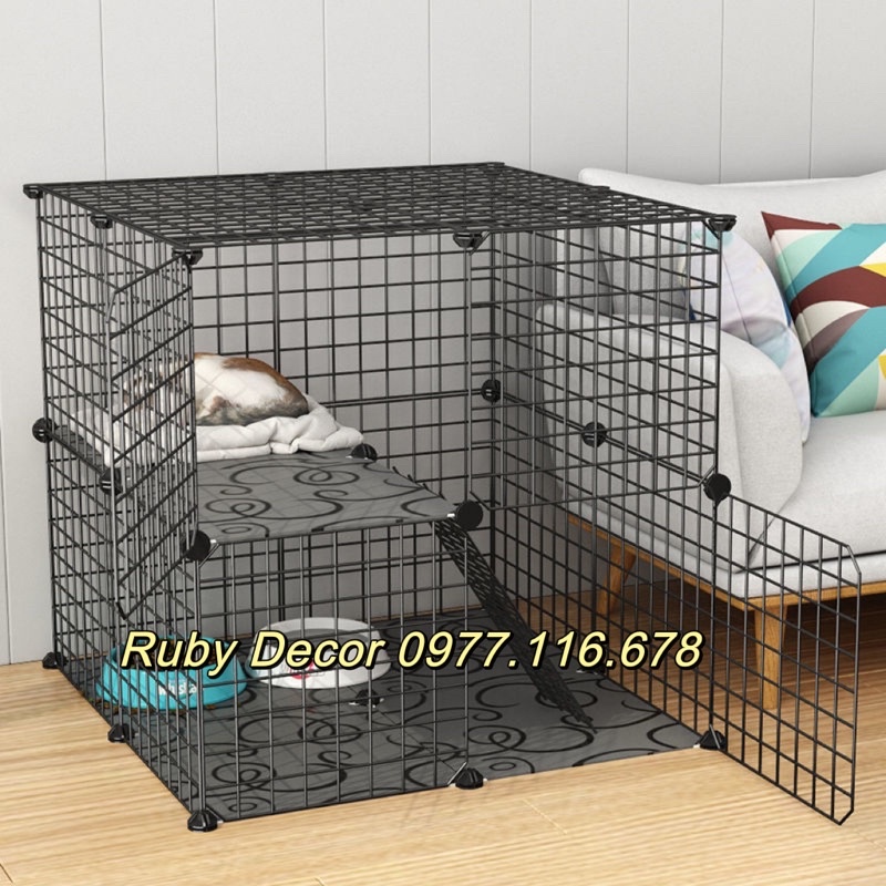 CHUỒNG QUÂY CHÓ MÈO ,LỒNG NUÔI THÚ CƯNG ĐA NĂNG - Ruby Decor