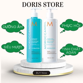 MOROCCANOIL - Cặp Dầu Gội Dầu Xả Dưỡng Ẩm Sâu Phục Hồi Tóc Hư Tổn MOROCCANOIL 500ml