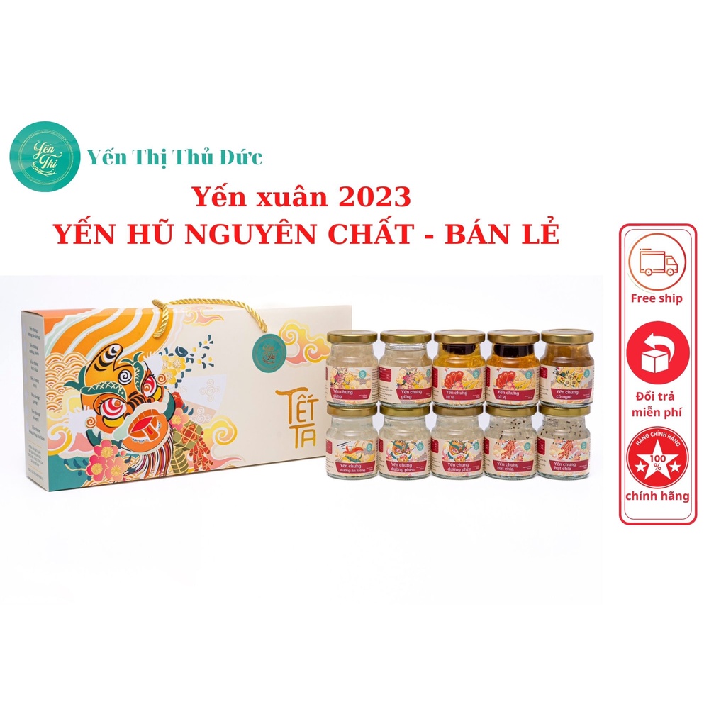 Yến Thị Xuân 2023 - Yến chưng nguyên chất - 30% không tảo biển