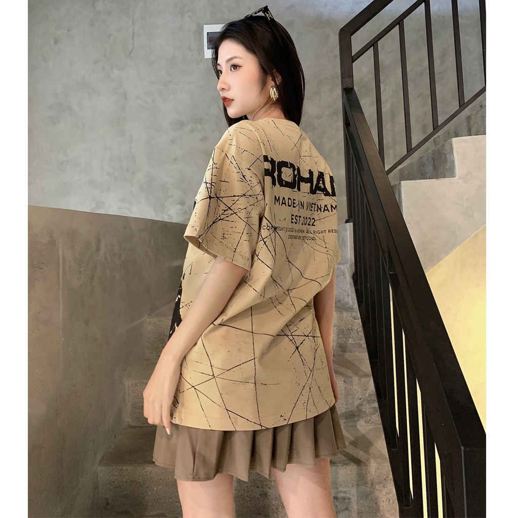 Áo Thun Local Brand Unisex Rohan Form Rộng Nam Nữ Tay Lỡ 100% Cotton Cao Cấp - Smoking Bones Tee | BigBuy360 - bigbuy360.vn