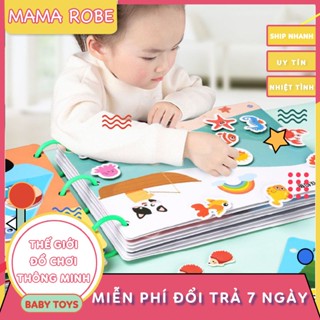 Hàng loại 1 - Học Liệu Montessori Bóc Dán 17 Chủ Đề Đồ Chơi Giáo Dục Sớm