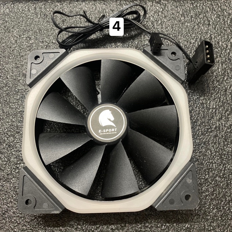 Quạt tản nhiệt có đèn LED 12cm cũ tháo máy