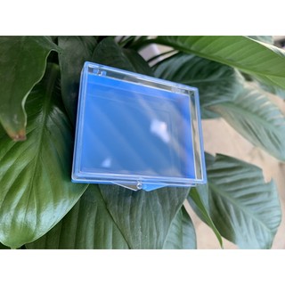 Hộp xanh vuông 65x55x16mm úp móng Nail đựng mi fans