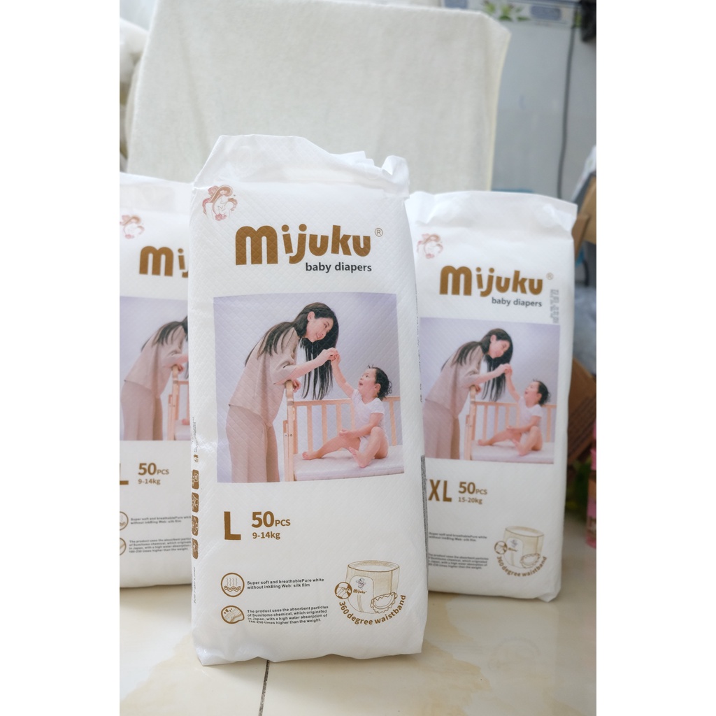 [HCM] Tã/BỈM Quần MIJUKU - 50 QUẦN/BỊCH