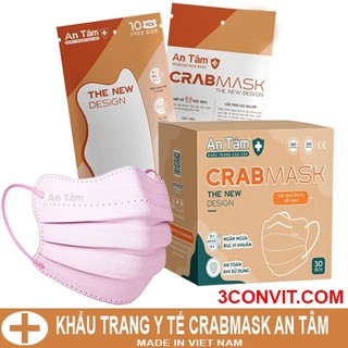Túi 10 chiếc khẩu trang con cua An Tâm