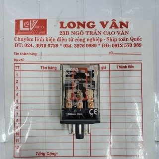 Rơle trung gian MK2P-I MK3P-I 8-11 chân Tròn 12VDC, 24VDC ,110VAC, 220V-240VAC