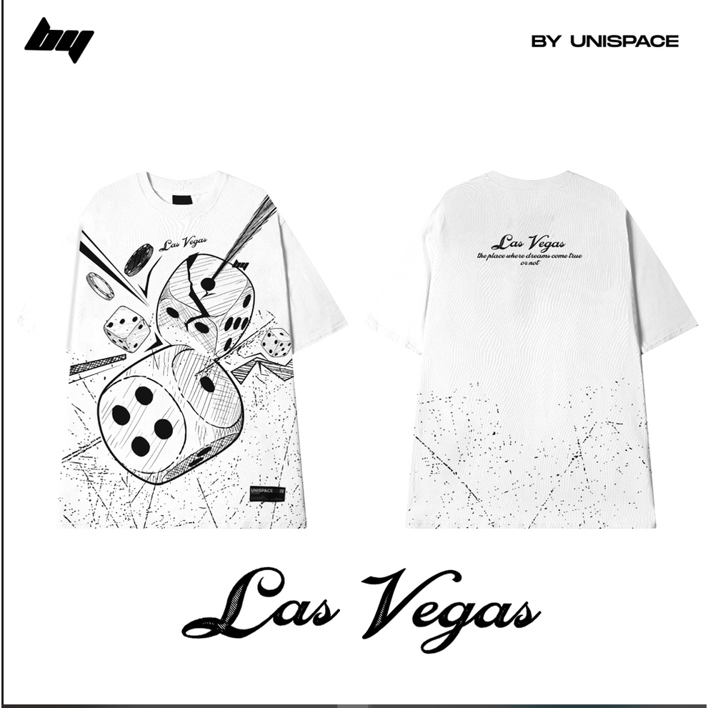 Áo thun local brand By UniSpace tay lỡ form rộng unisex nam nữ Las Vegas
