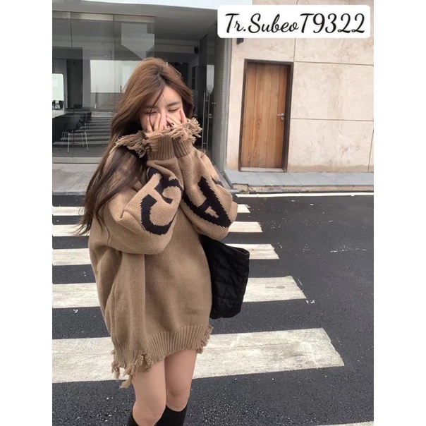 ÁO LEN CHỮ RÁCH 4 MÀU