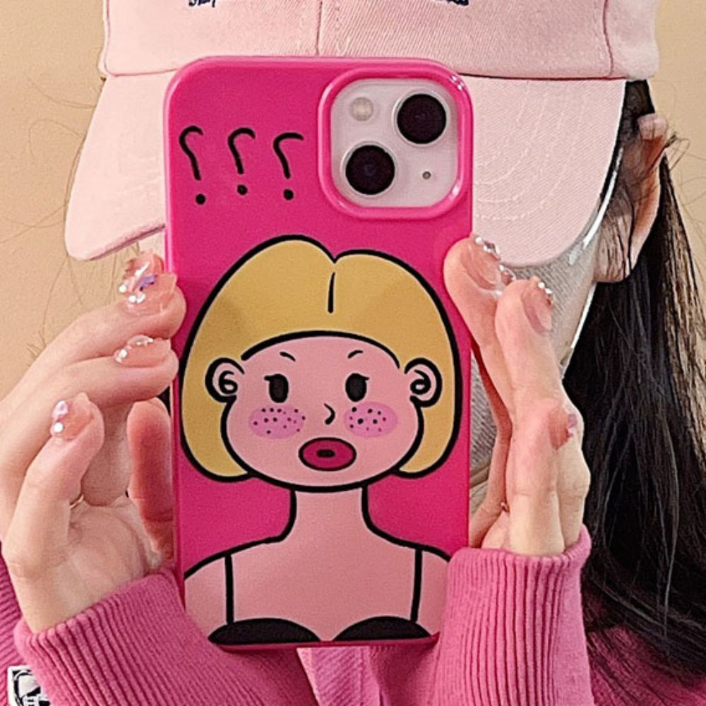Ốp Điện Thoại TPU Mềm Chống Mồ Hôi Chống Bụi In Hình Cô Gái Hoạt Hình Cho IPhone 14 13 12 11 Pro Max XS XR 8 7 Plus