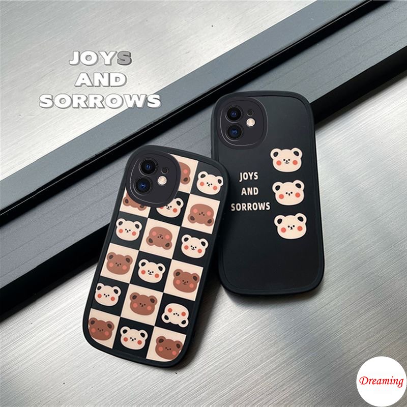 Ốp Lưng Điện Thoại cho Redmi Note 11 11S 10 10S 9S 9 8 7 10C 10A 9C 9A 9T X3 NFC GT M3 Pro 5G 4G Oval Big Eye Soft Phone Case Motif Gấu hoạt hình dễ thương