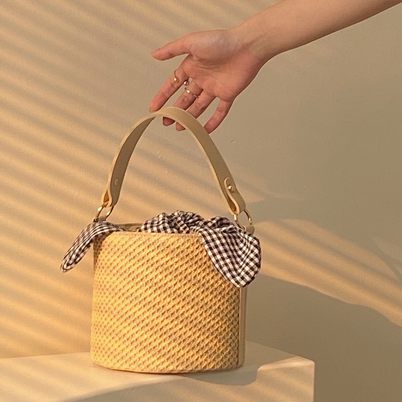 Túi Cói Đeo Chéo Phong Cách Phương Tây Thời Trang Cho Nữ