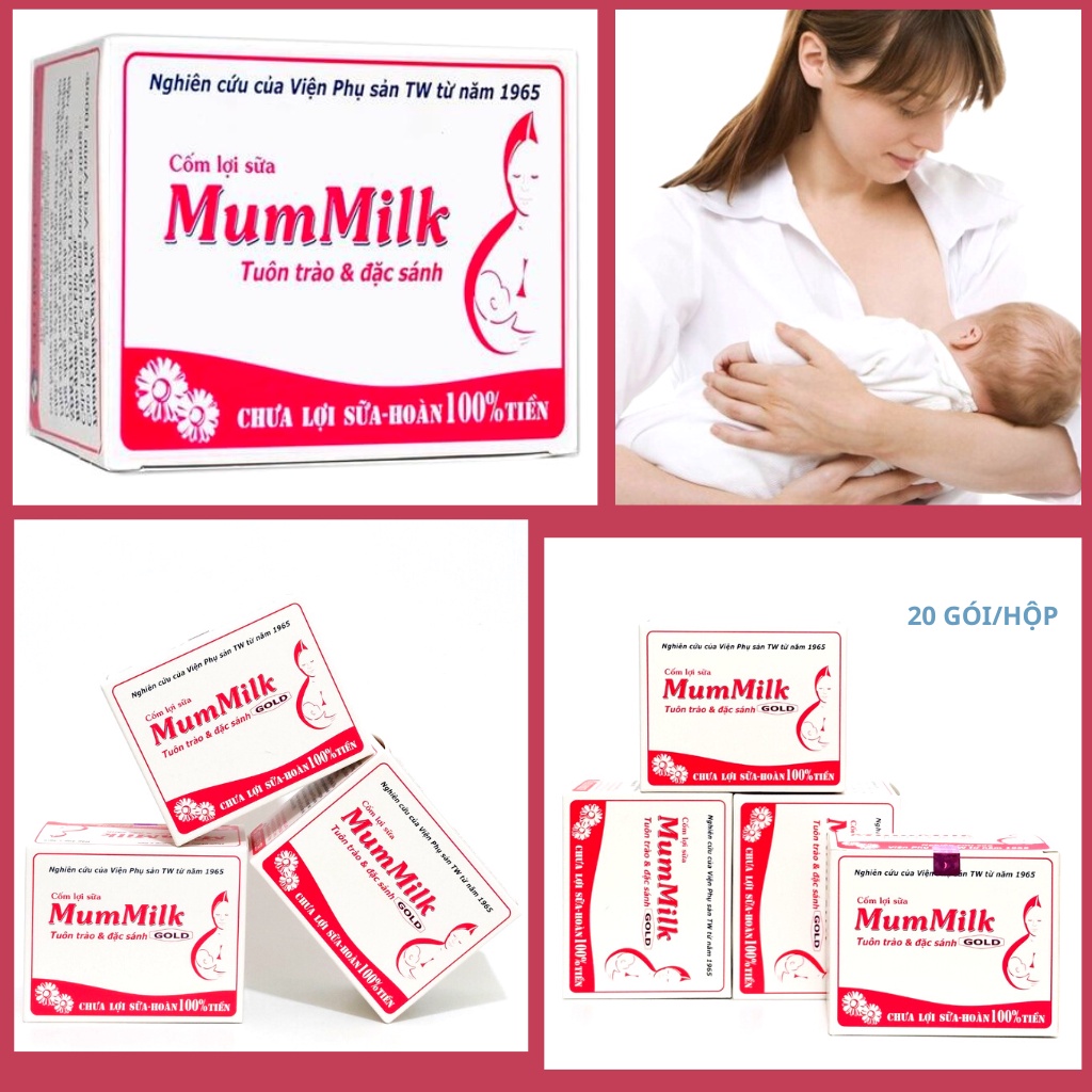 Cốm Lợi Sữa Mun Milk GOLD 20 Gói/Hộp - Giúp Tăng Chất Lượng Sữa Ở Mẹ Đang Cho Con Bú, Nghiên Cứu Của Viện Phụ Sản TW