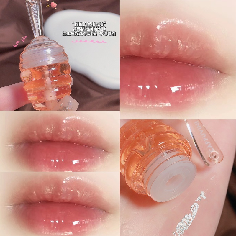 Son Dưỡng Môi Cappuvini Lấp Lánh Trọng Lượng Nhẹ Lâu Trôi Chăm Sóc Đôi Môi