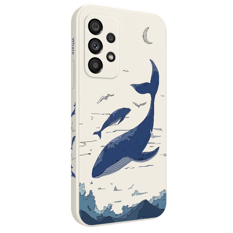 Ốp Lưng Silicone HìNh Cá Voi Cho Samsung Galaxy A73 A53 A33 A23 5G