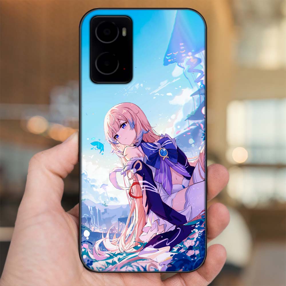 Ốp lưng Oppo A76 viền đen in hình Sangonomiya Kokomi Genshin Impact
