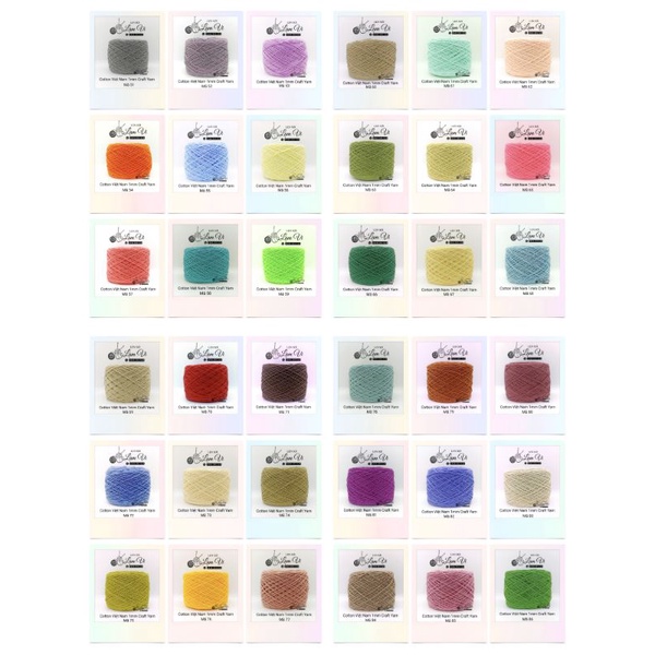 COTTON VIỆT NAM LOẠI ĐẸP 1MM MÀU 51-100