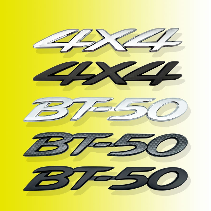 Logo Chữ Số 3D Bằng ABS Crom Trang Trí Đuôi Xe Hơi Mazda BT50 BT-50