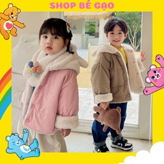 Áo khoác cho bé, áo phao lót lông cho bé trai bé gái hàng cao cấp mặc mùa đông siêu ấm size từ 9 tháng đến 24kg