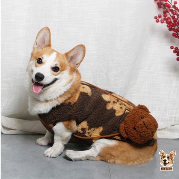 Áo Cho Chó To - Áo Thu Đông Cho Corgi, Samoyed, Golden chất lông cừu