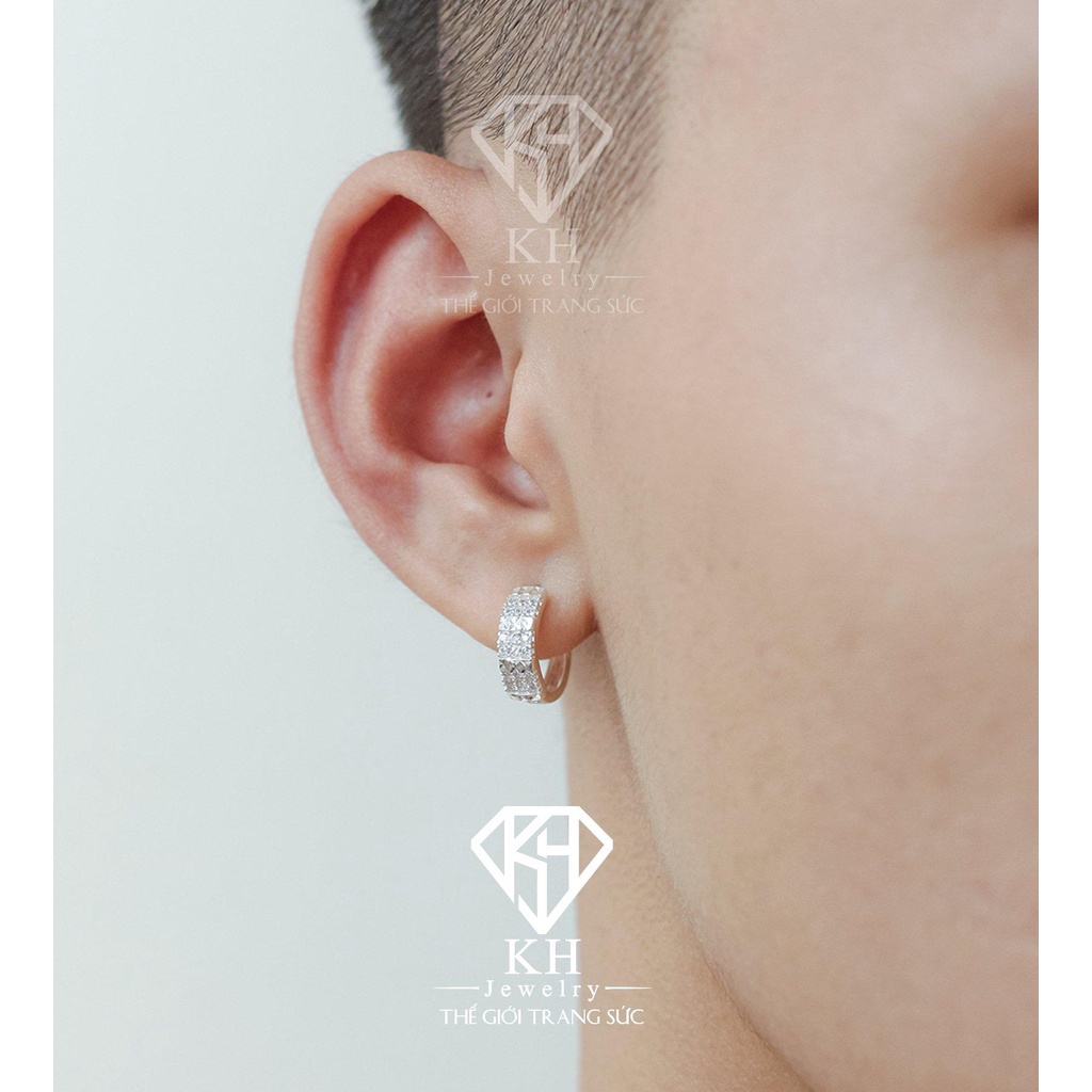 Khuyên Tai Tròn Vành Cạnh KHJER019