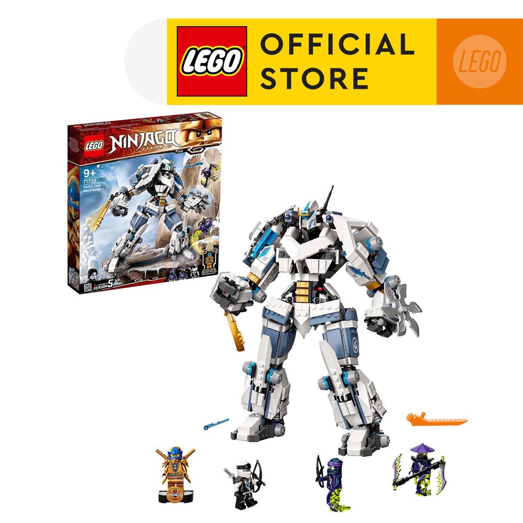LEGO NINJAGO 71738 Chiến Giáp Titan Của Zane ( 840 Chi tiết)