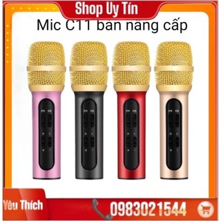 Mic thu âm livestrem C11 bản nâng cấp, tặng kèm tai nghe