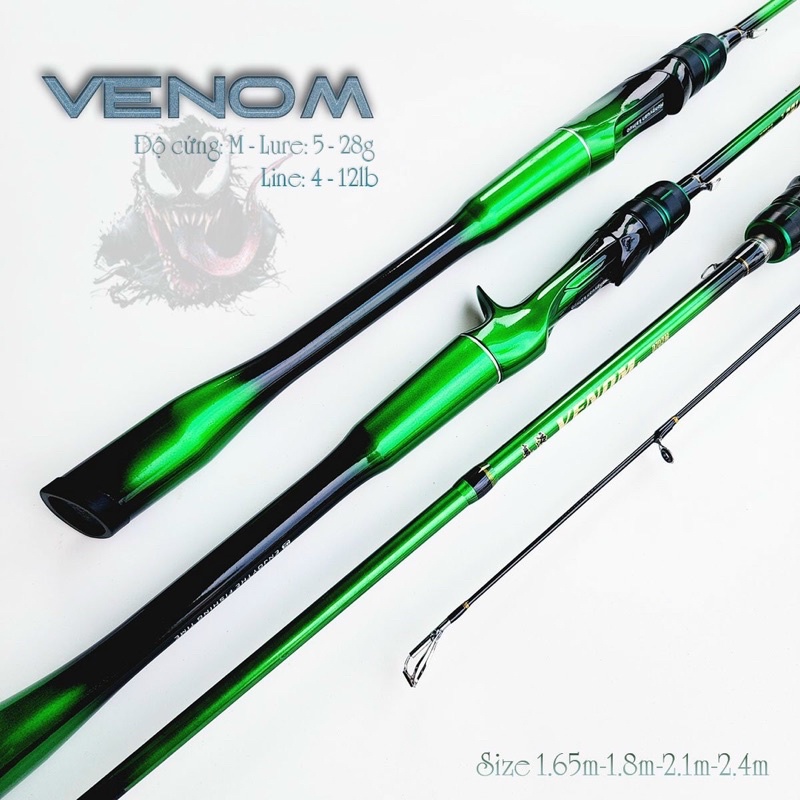 Cần lure VeNom 1 ngọn độ cứng M cao cấp