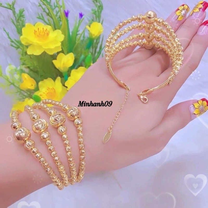 Vòng tay Bi mạ vàng cho nữ _Minhanh09