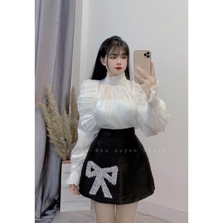 BIGSIZE HIẾU HIẾU ( Chân váy nơ đá 55-100kg )