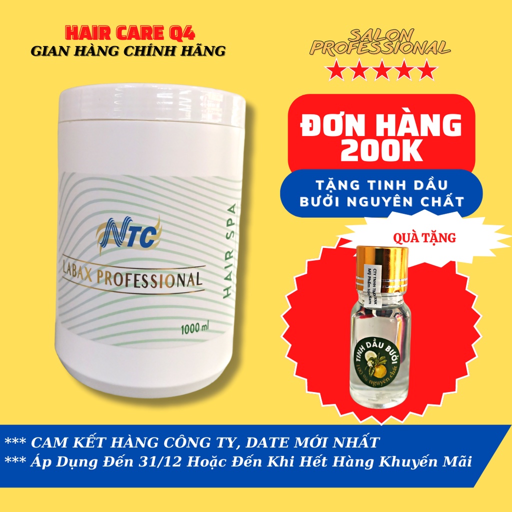 Hấp Dầu Ủ Tóc NTC Labax Hair Spa Moisture Softness 1000ml có thể thay thế dầu xả hằng ngày