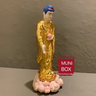 Tượng Phật A Di Đà bột đá đứng cao 24cm