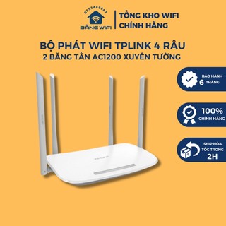 Cục phát wifi Tp-Link 4 râu phát sóng xuyên tường