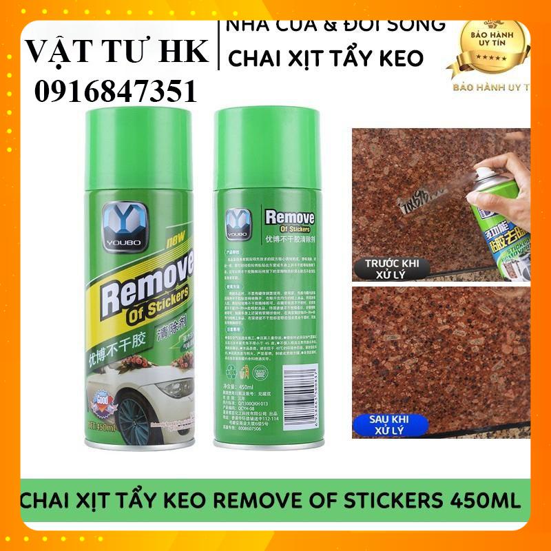 Chai xịt tẩy keo, tẩy nhựa đường, làm sạch vết băng dính oto xe máy tủ lạnh máy giặt điều hòa